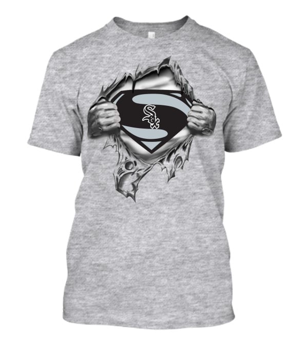 Chicago White Sox Superman Logo Ripped T-Shirt