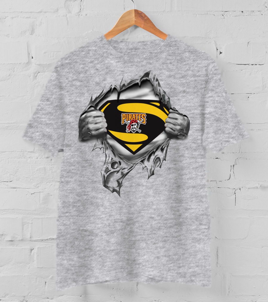 Pittsburgh Pirates Superman Logo Burst T-Shirt