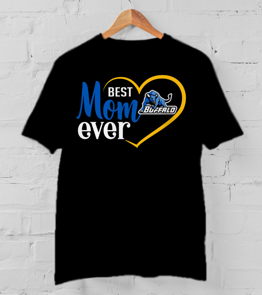 Best Mom Ever Buffalo Bulls Heart T-Shirt