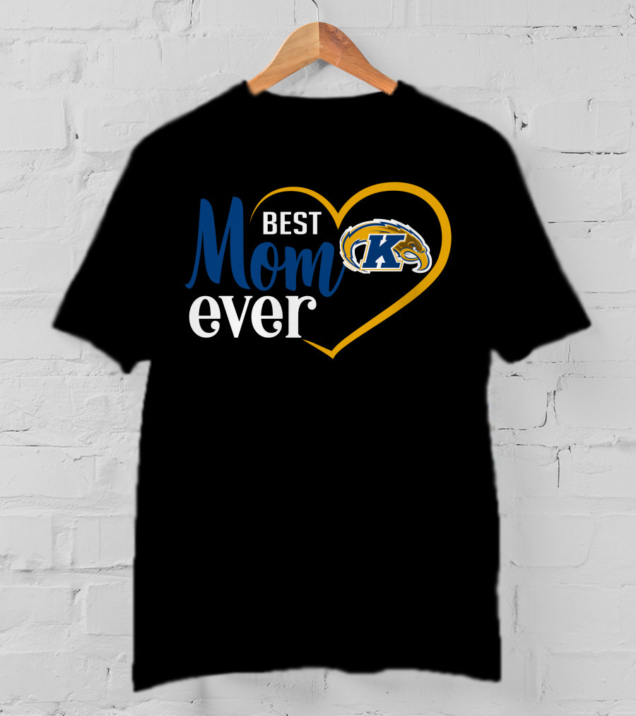 Best Mom Ever Kent State Golden Flashes Heart T-Shirt