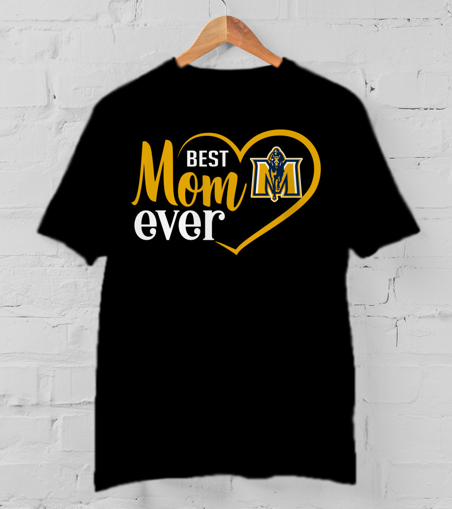 Murray State Racers Best Mom Ever Heart T-Shirt