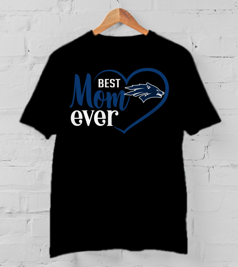 Nevada Wolf Pack Best Mom Ever Heart T-Shirt