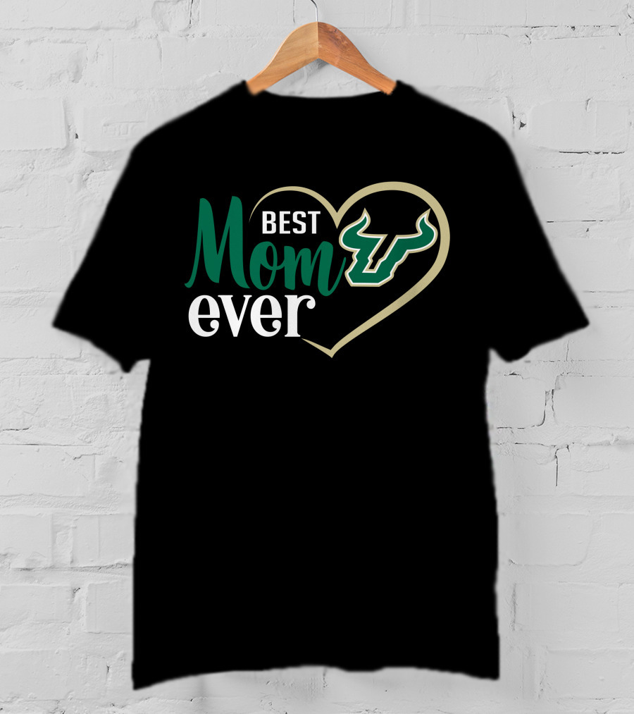 Best Mom Ever South Florida Bulls Heart T-Shirt