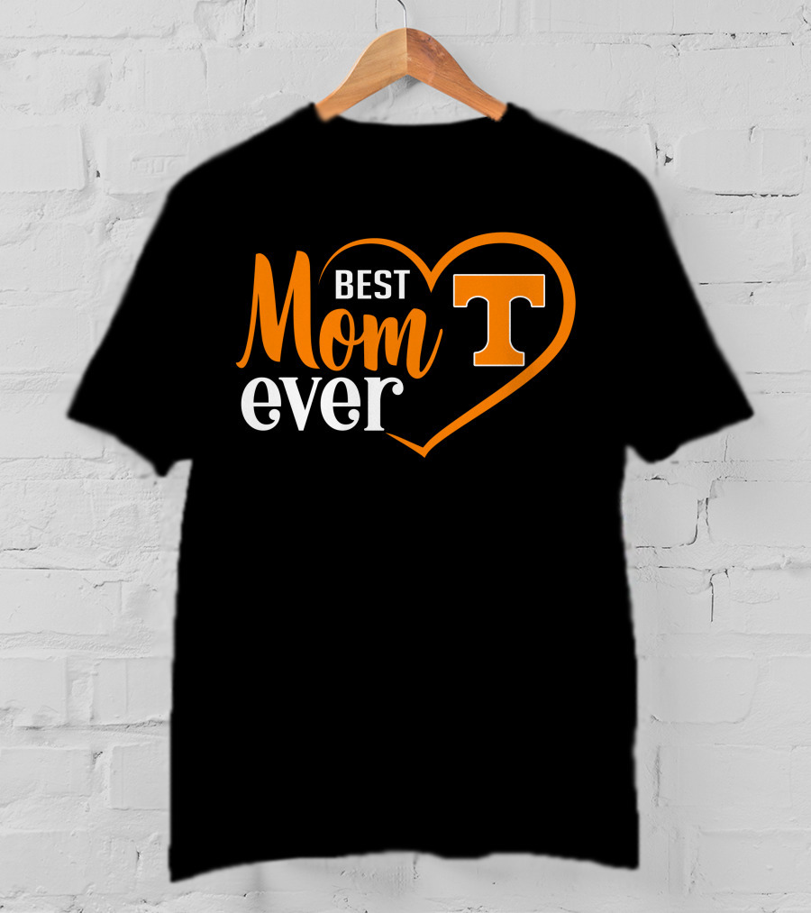 Tennessee Volunteers Best Mom Ever Heart T-Shirt