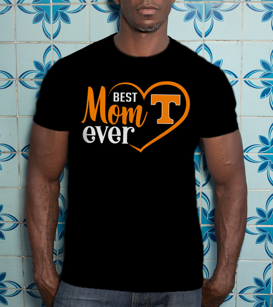 Tennessee Volunteers Best Mom Ever Heart T-Shirt