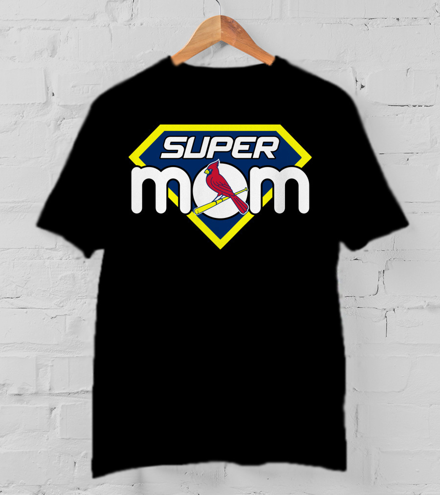 Super Mom St Louis Cardinals Logo T-Shirt