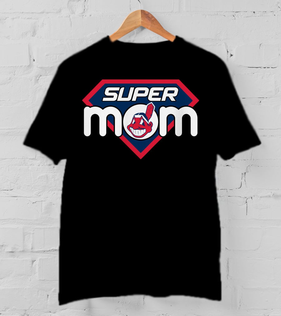 Super Mom 54 Cleveland Indians Chief Wahoo T-Shirt