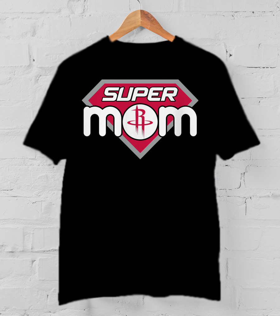 Houston Rockets Super Mom Logo T-Shirt