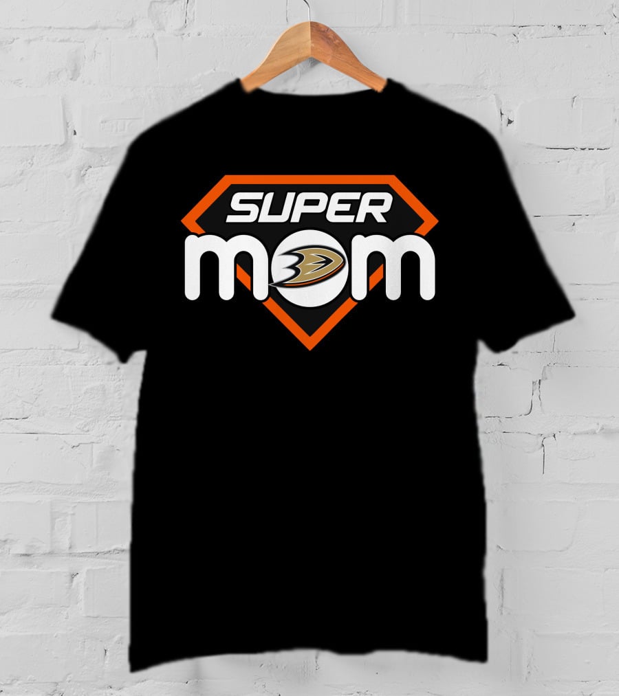 Anaheim Ducks Super Mom Badge With Team T-Shirt