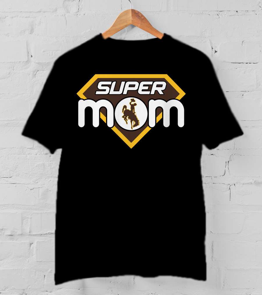 Super Mom Wyoming Cowboys T-Shirt