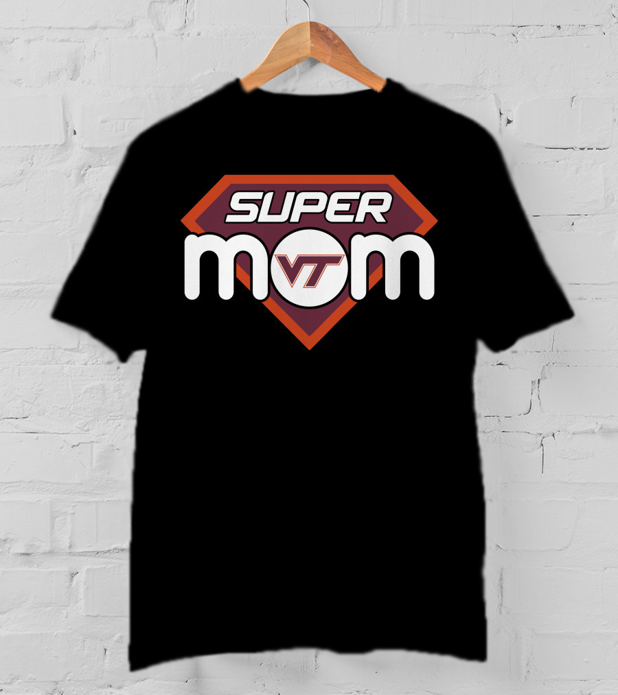 Virginia Tech Hokies Super Mom Vt T-Shirt