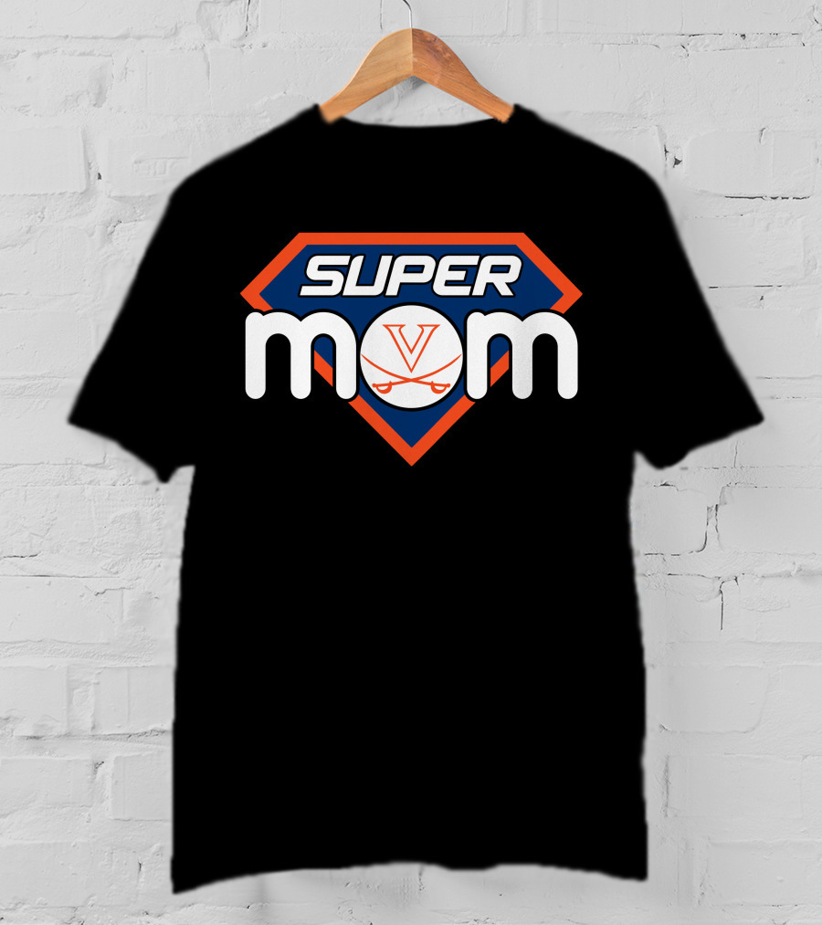 Super Mom Virginia Cavaliers Logo Heroic T-Shirt