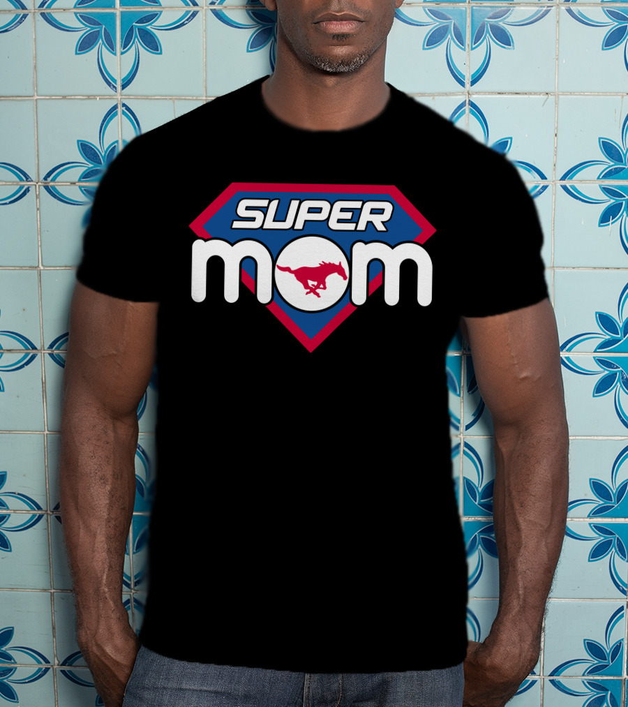 Super Mom Smu Mustangs 143 T-Shirt