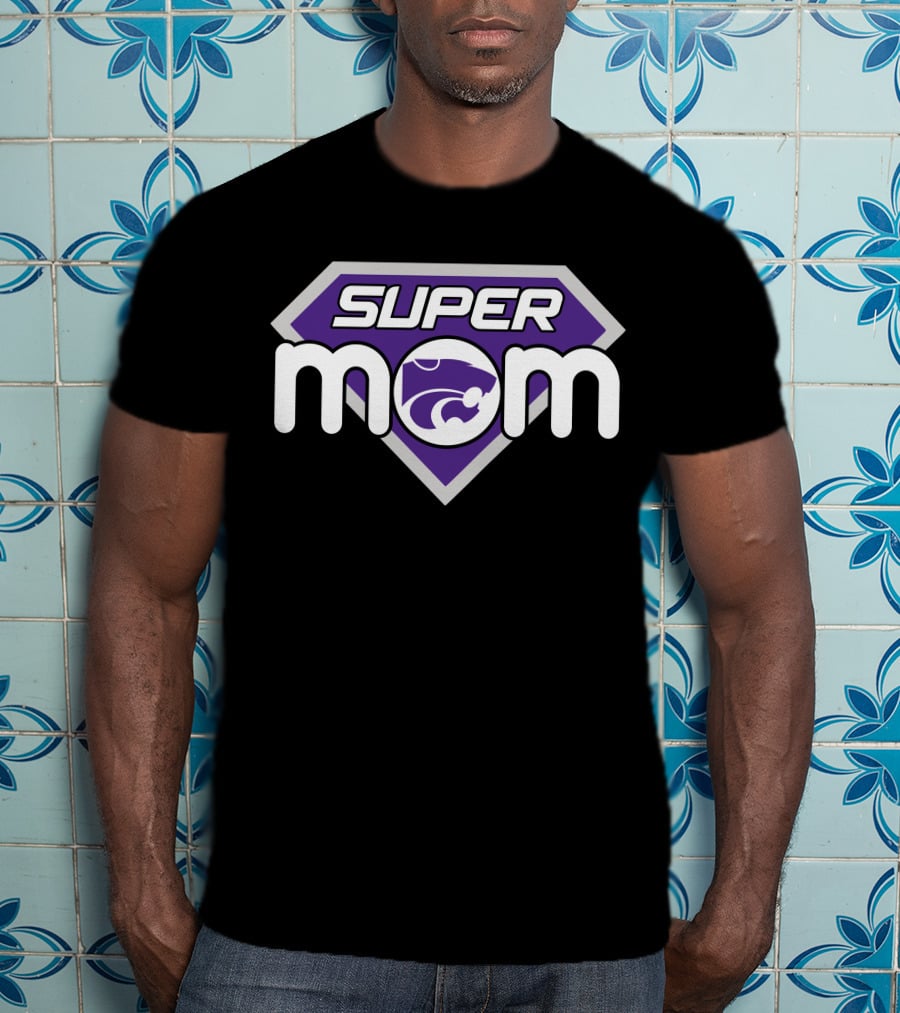 Kansas State Wildcats Super Mom Logo T-Shirt
