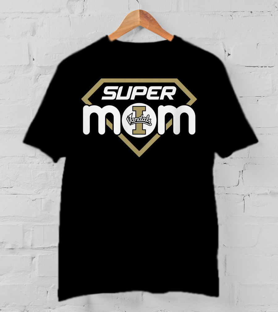 Super Mom Idaho Vandals Logo T-Shirt