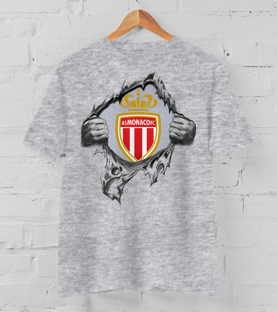 As Monaco Fc Super Fan Football Crest T-Shirt