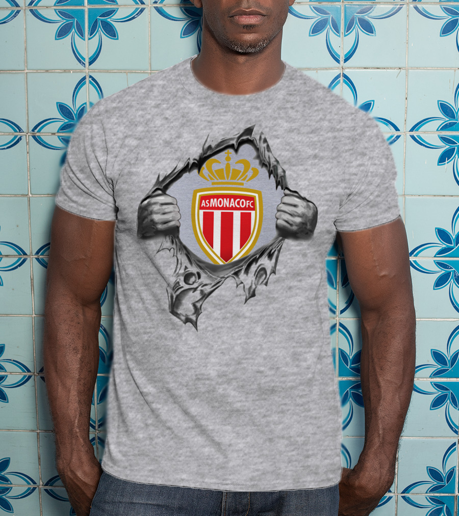 As Monaco Fc Super Fan Football Crest T-Shirt