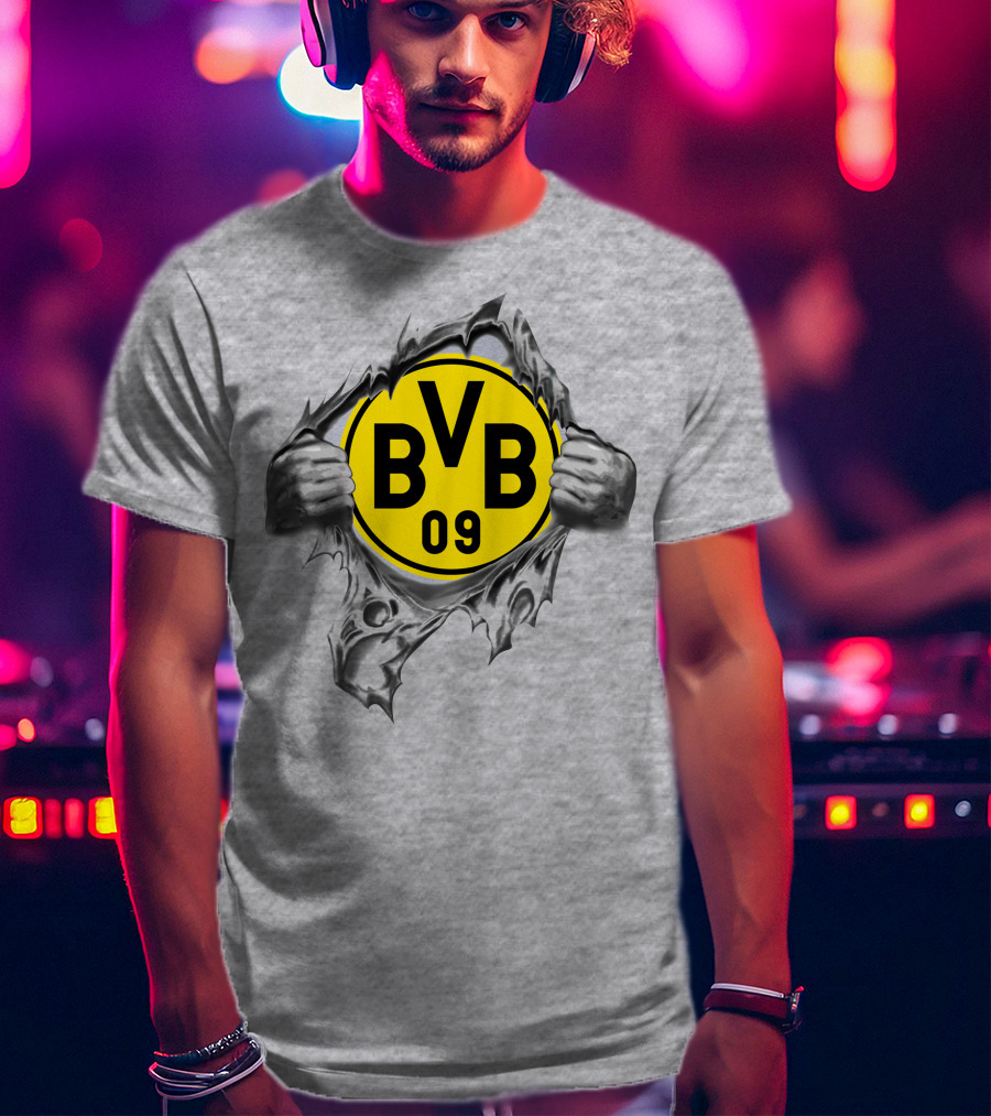Dortmund Bvb 09 Super Fan Logo Burst T-Shirt