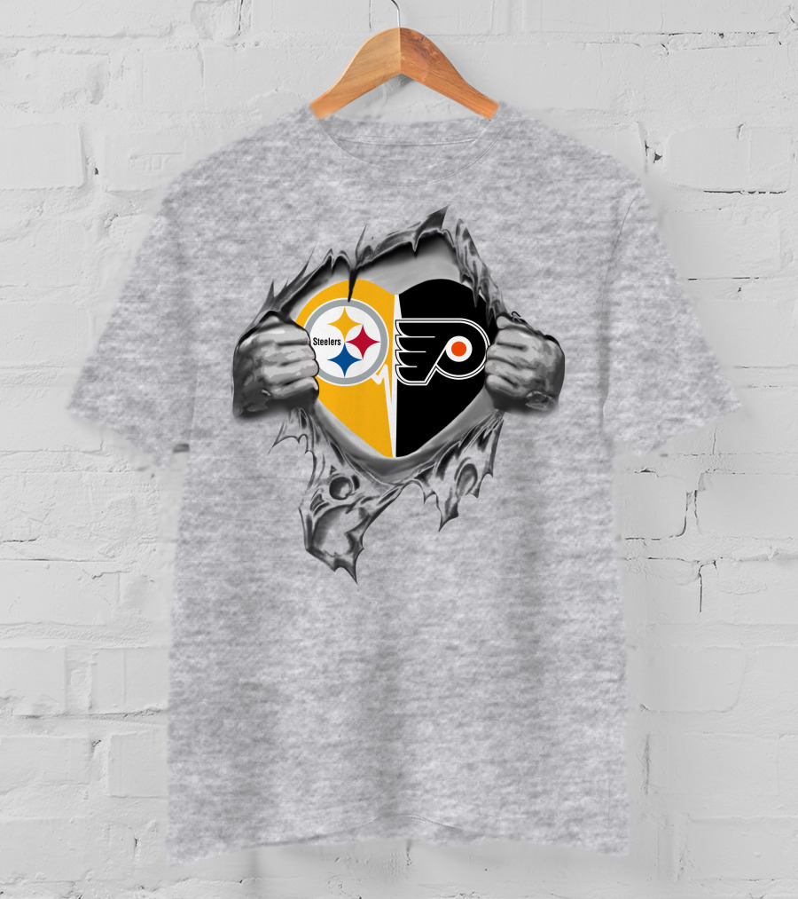 Steelers And Flyers It's In My Heart T-Shirt