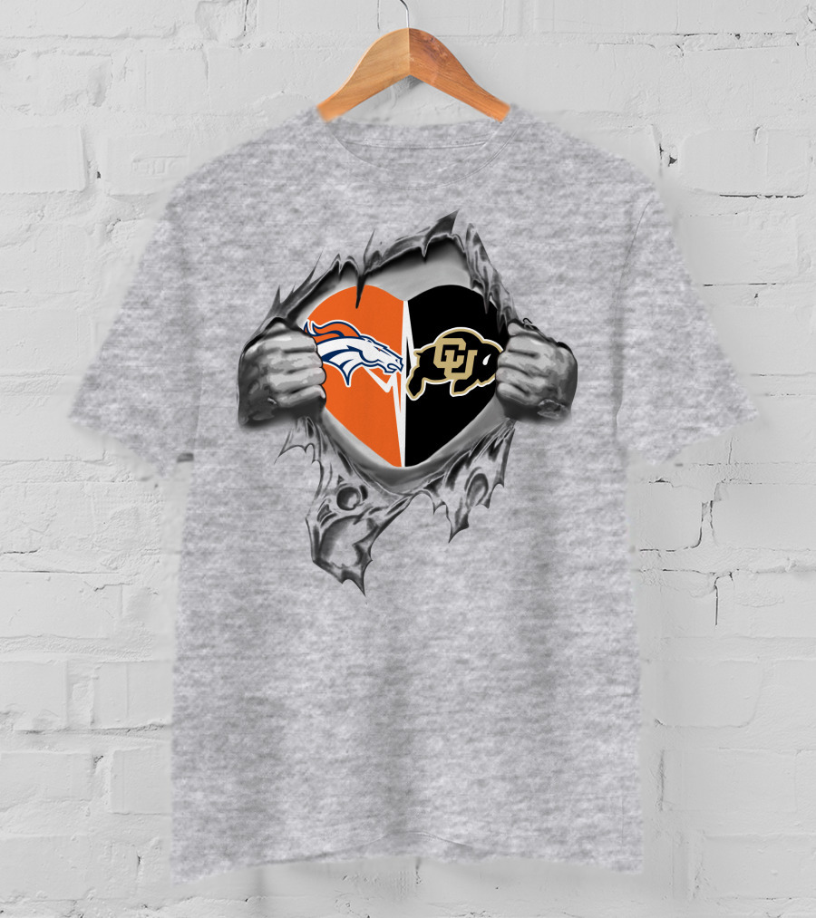 Broncos Colorado Buffaloes Heart Of Passion T-Shirt
