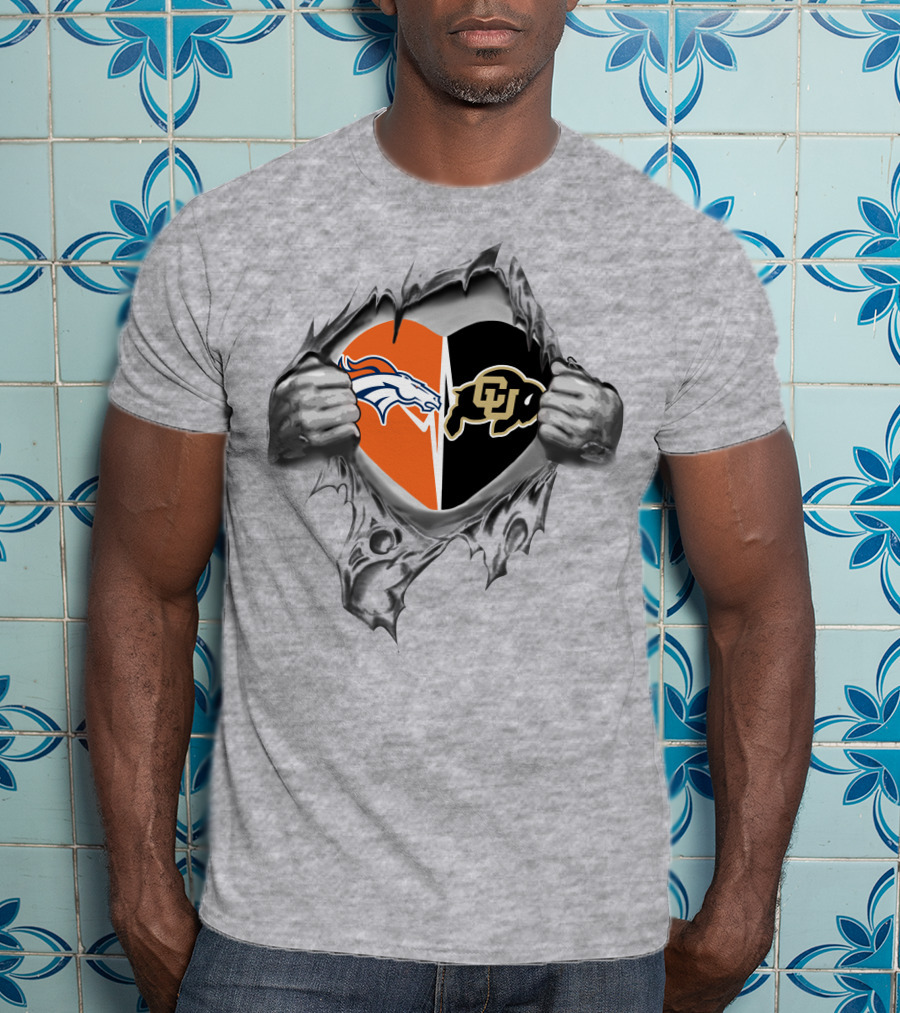 Broncos Colorado Buffaloes Heart Of Passion T-Shirt