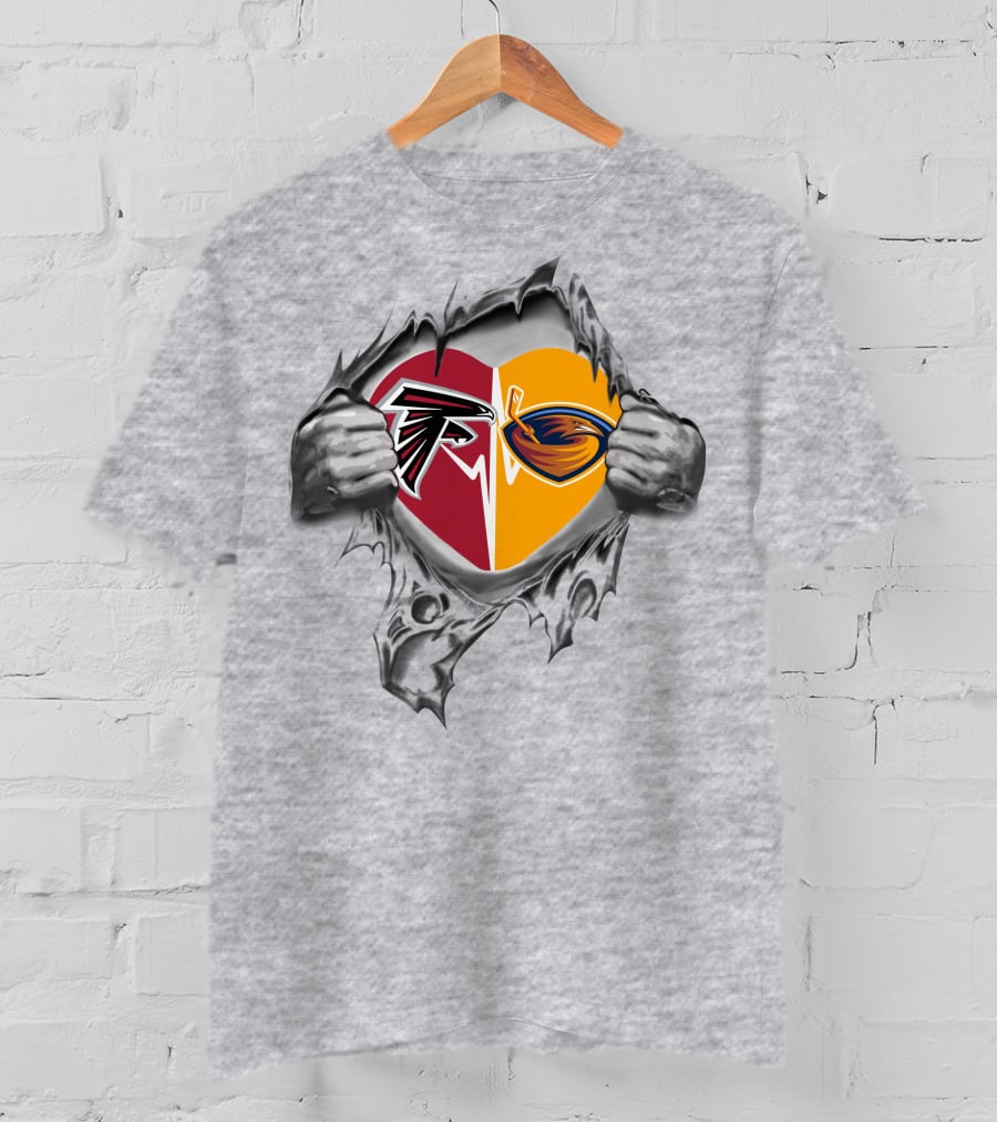 Falcons Atlanta Thrashers It's In My Heart Dual T-Shirt