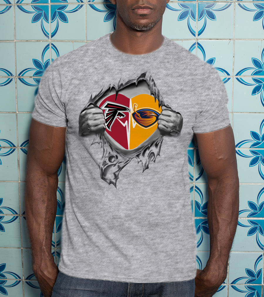 Falcons Atlanta Thrashers It's In My Heart Dual T-Shirt