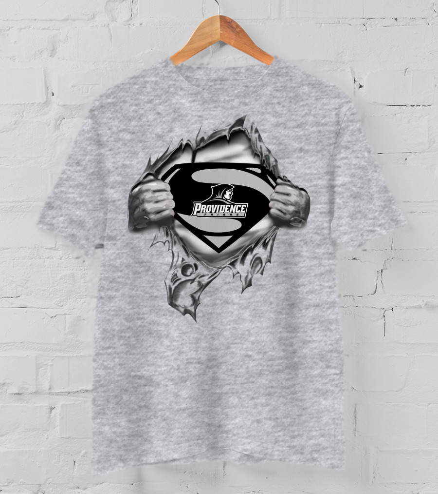 Providence Friars Superman Logo And Iconic Shield T-Shirt