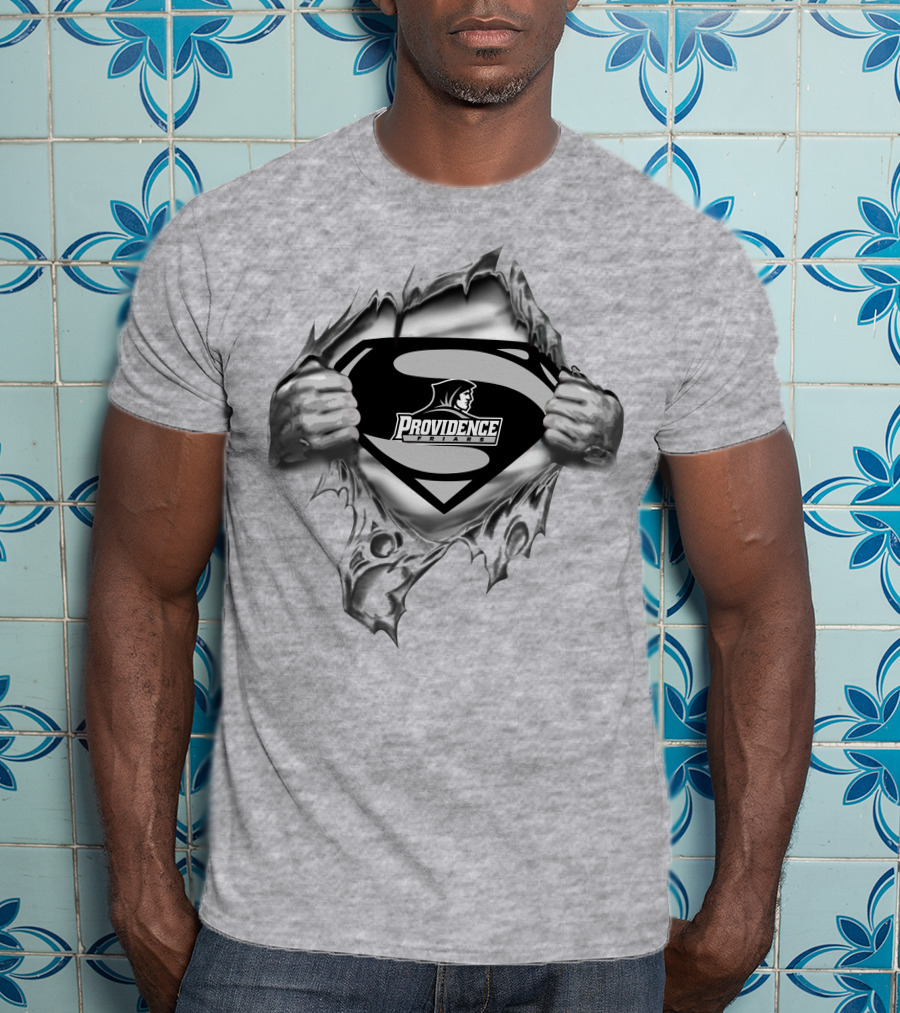 Providence Friars Superman Logo And Iconic Shield T-Shirt