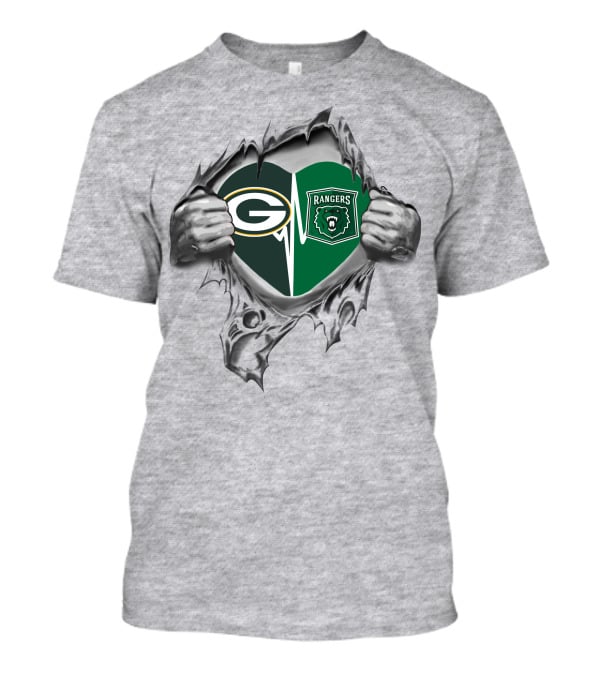 Packers Heartbeat With Parkside Rangers Spirit T-Shirt