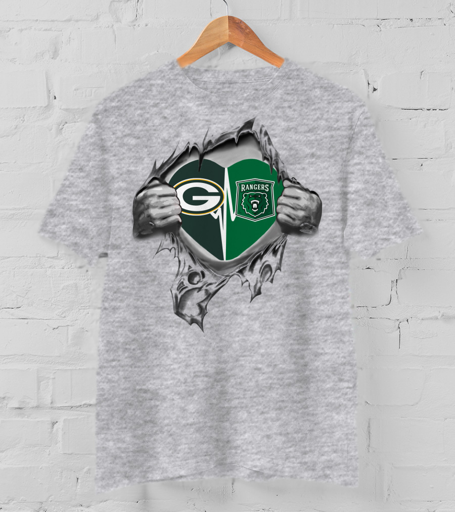 Packers Heartbeat With Parkside Rangers Spirit T-Shirt
