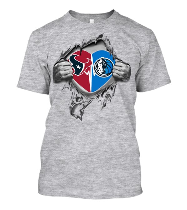 Texans Dallas Mavericks It's In My Heart T-Shirt
