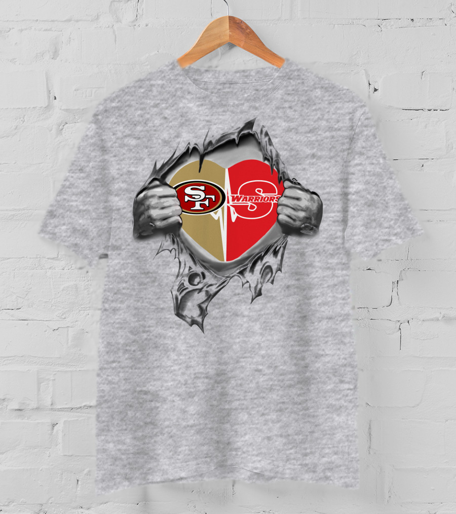 Stanislaus Warriors 49ers Heart Logo Nfl Niners Passion T-Shirt