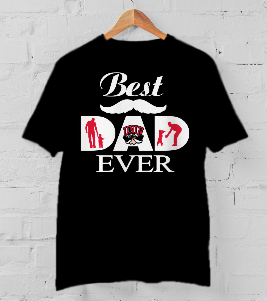 Best Dad Ever Unlv Rebels '18 Silhouette T-Shirt