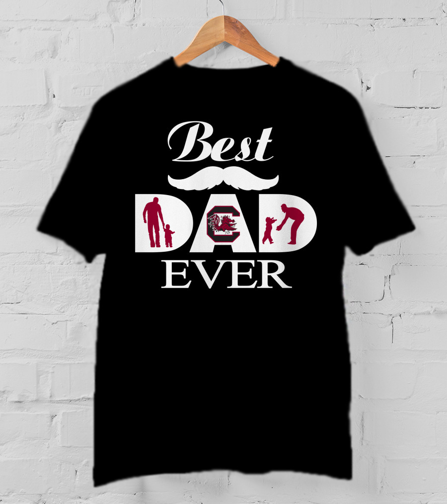 Best Dad Ever South Carolina Gamecocks 35 T-Shirt