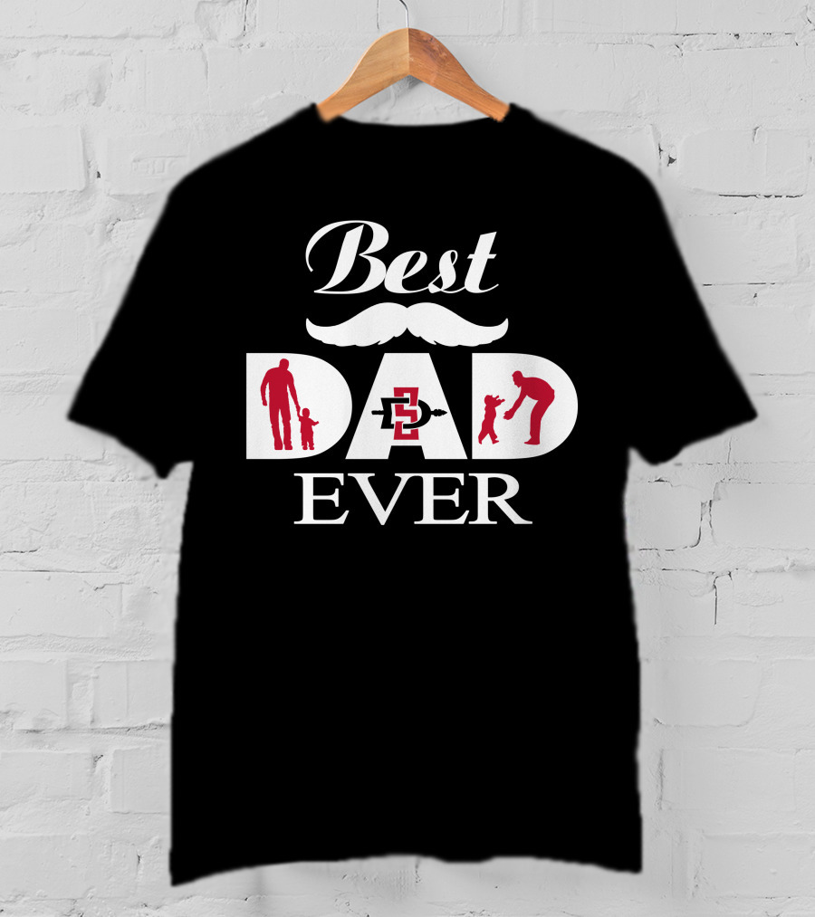 Best Dad Ever San Diego State Aztecs 38 T-Shirt