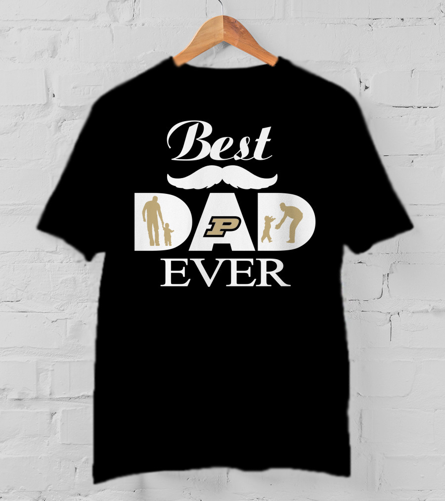 Best Dad Ever Purdue Boilermakers 40 T-Shirt