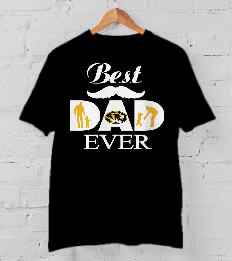 Best Dad Ever Missouri Tigers T-Shirt