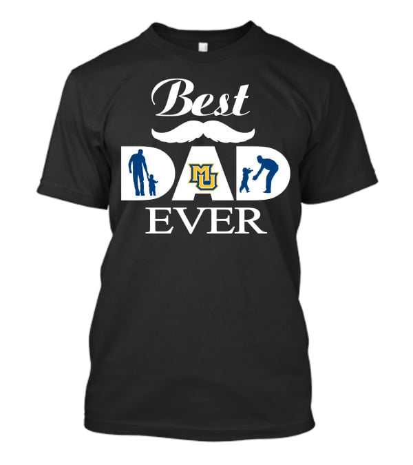 Marquette Golden Eagles Mu Logo Best Dad Ever T-Shirt