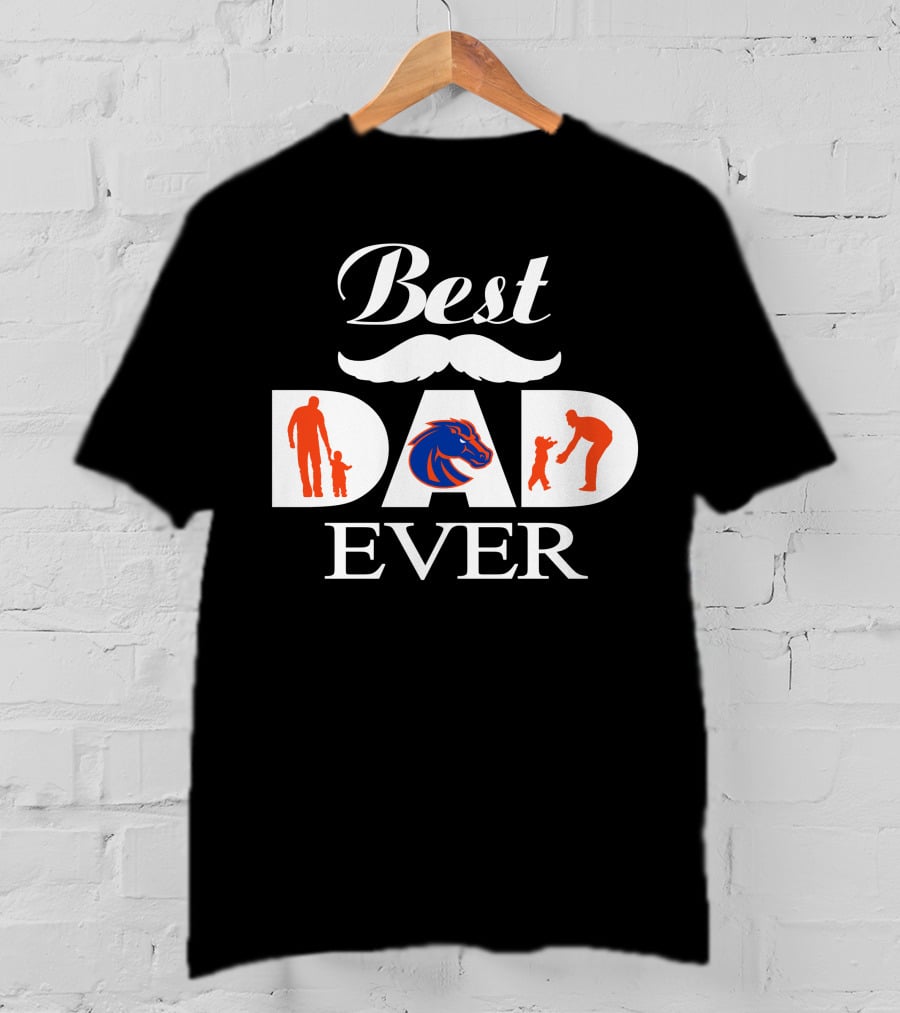 Boise State Broncos Best Dad Ever 112 T-Shirt