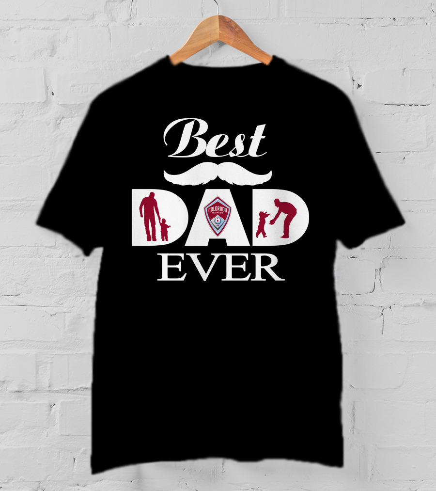 Best Dad Ever Colorado Rapids Father's Day T-Shirt