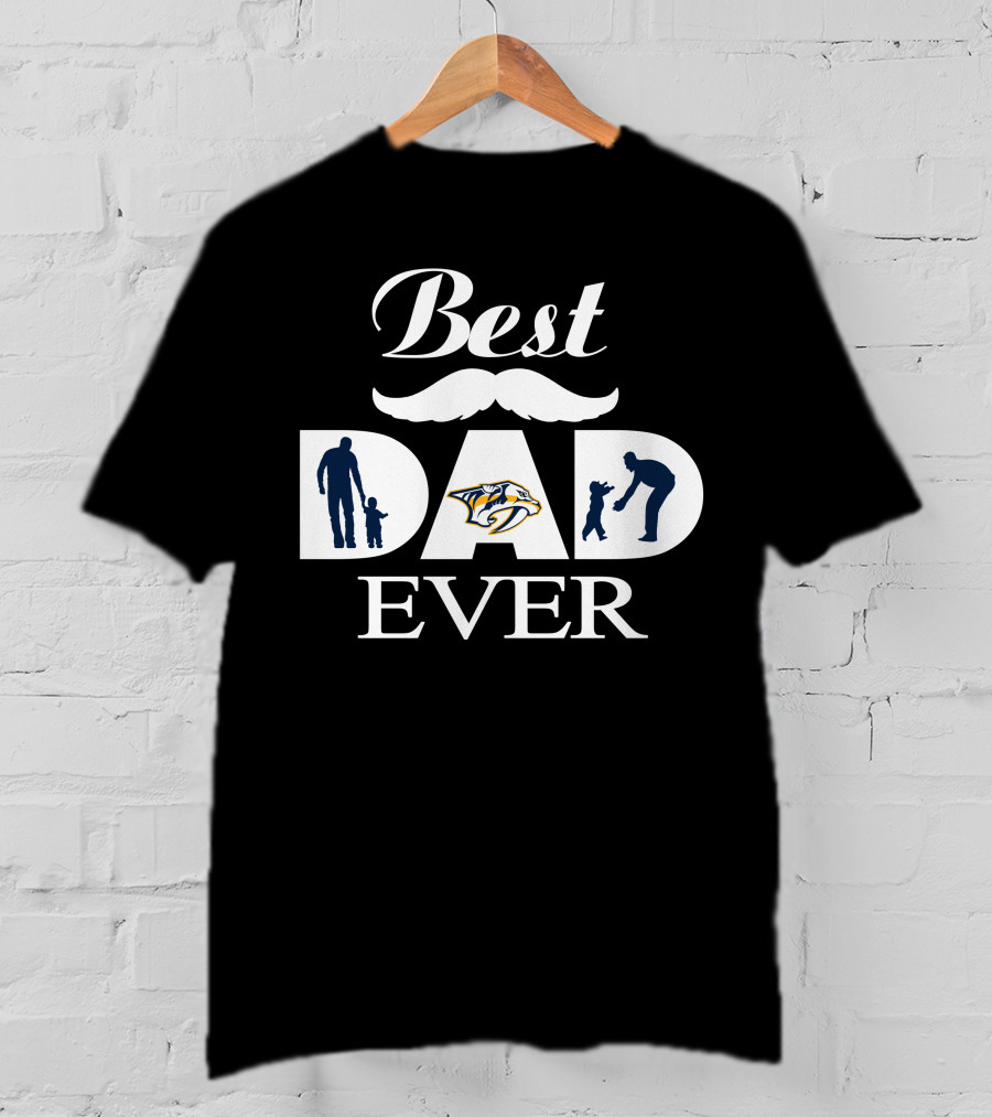 Best Dad Ever Nashville Predators Father's Day 168 T-Shirt