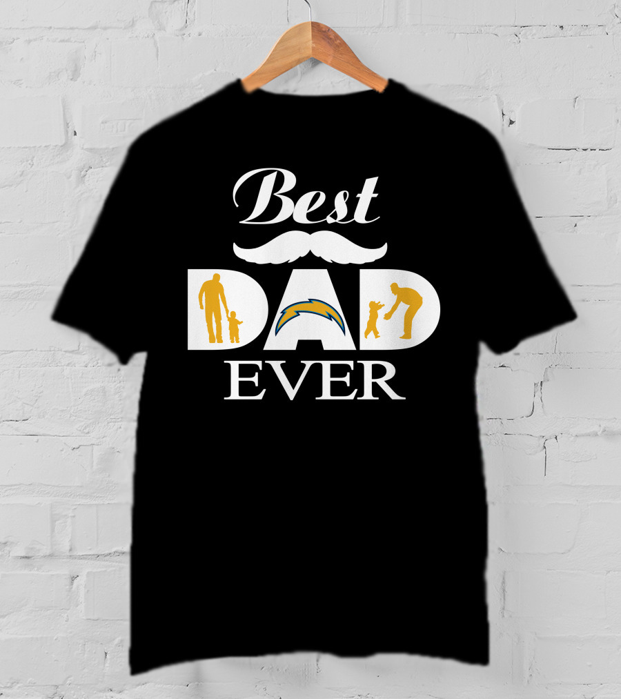Best Dad Ever Los Angeles Chargers T-Shirt