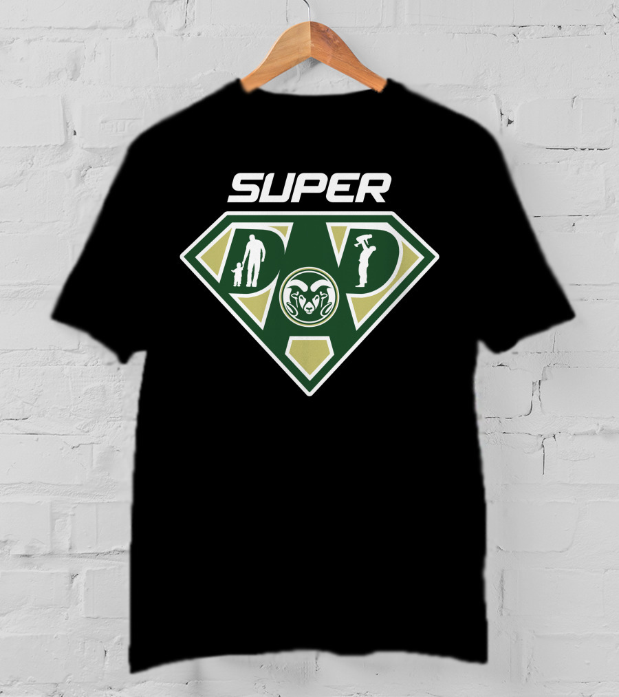 Super Colorado State Rams Dad Badge T-Shirt