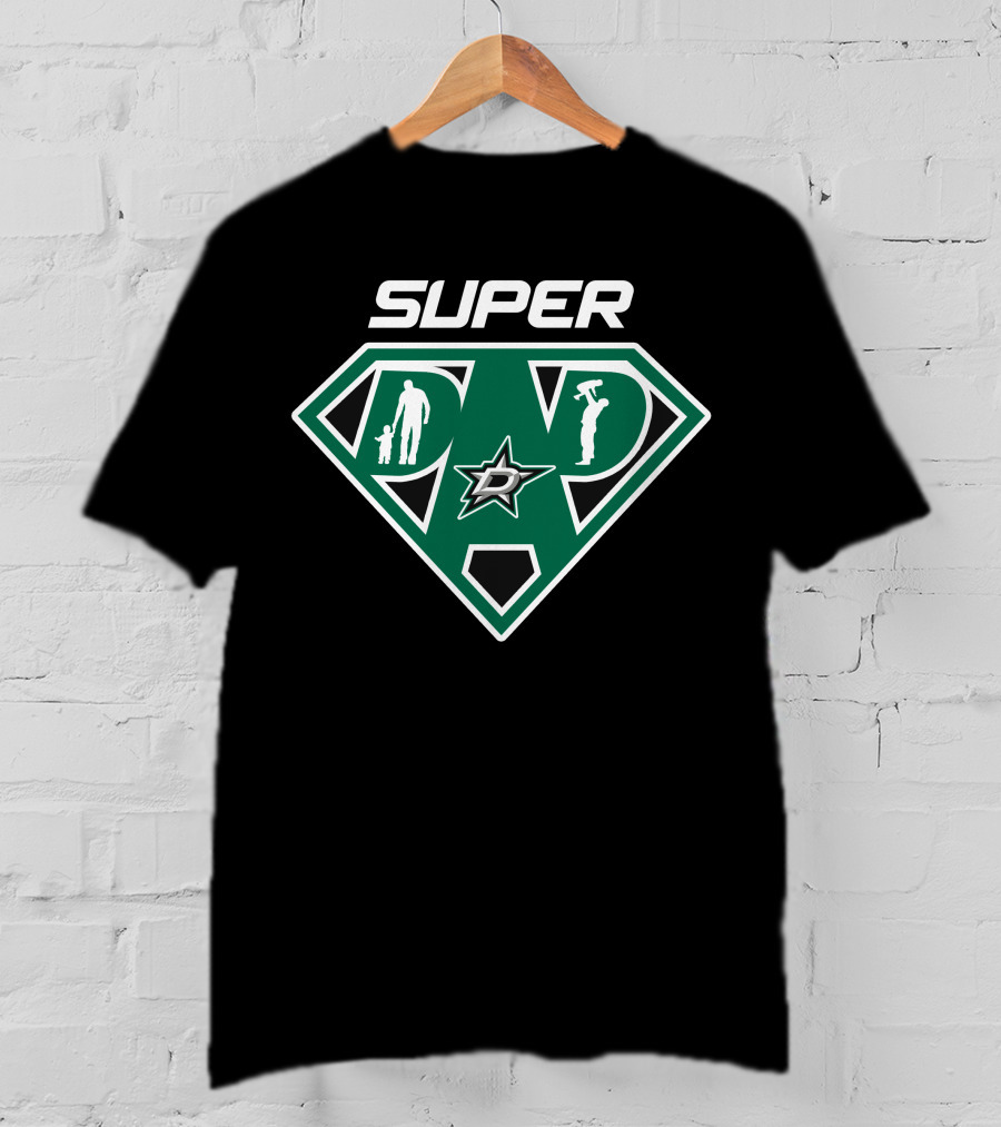 Super Dad Dallas Stars Logos And Icons T-Shirt