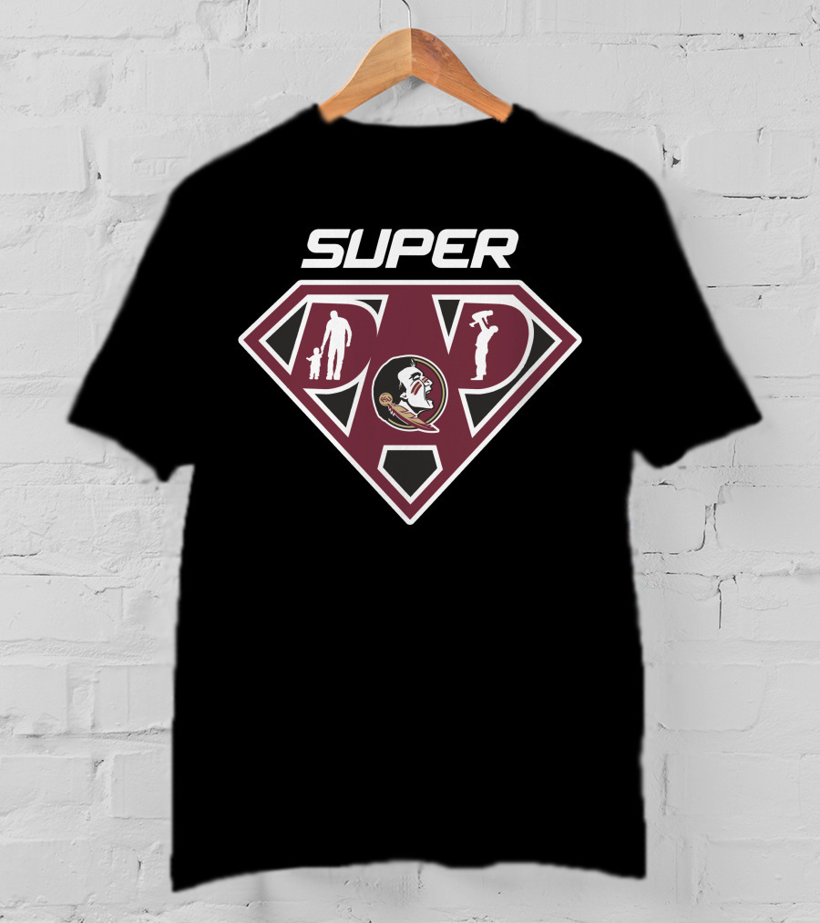 Florida State Seminoles Super Dad Emblem T-Shirt