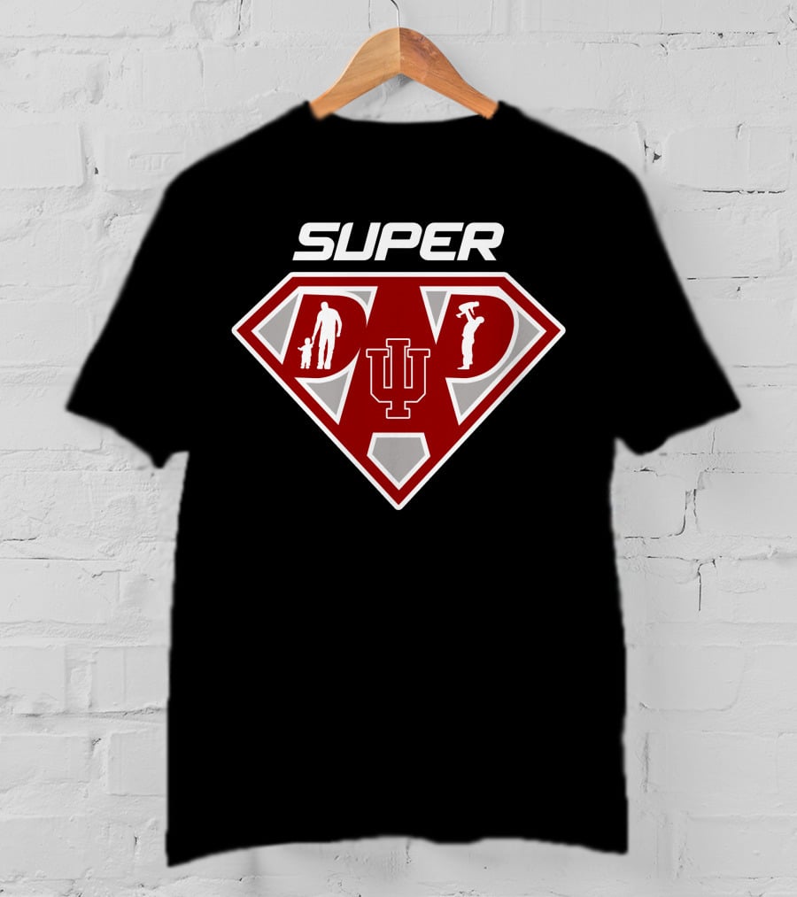 Super Indiana Hoosiers Dad T-Shirt