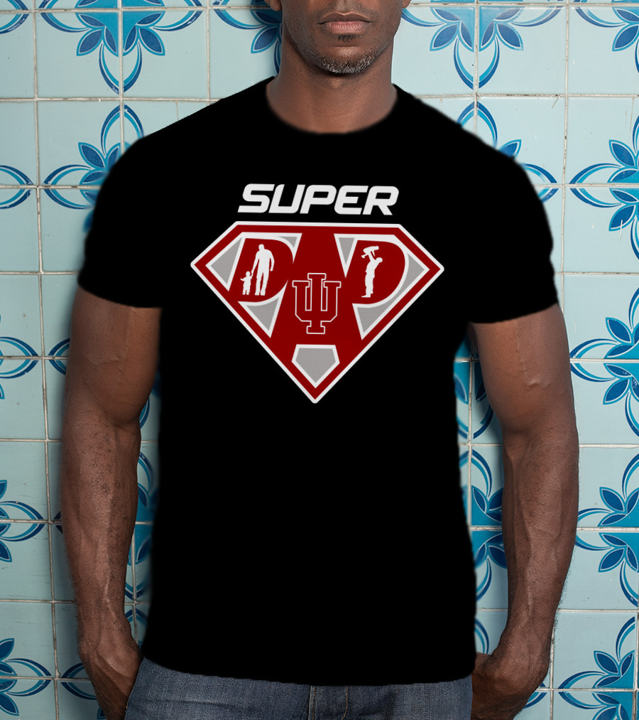 Super Indiana Hoosiers Dad T-Shirt