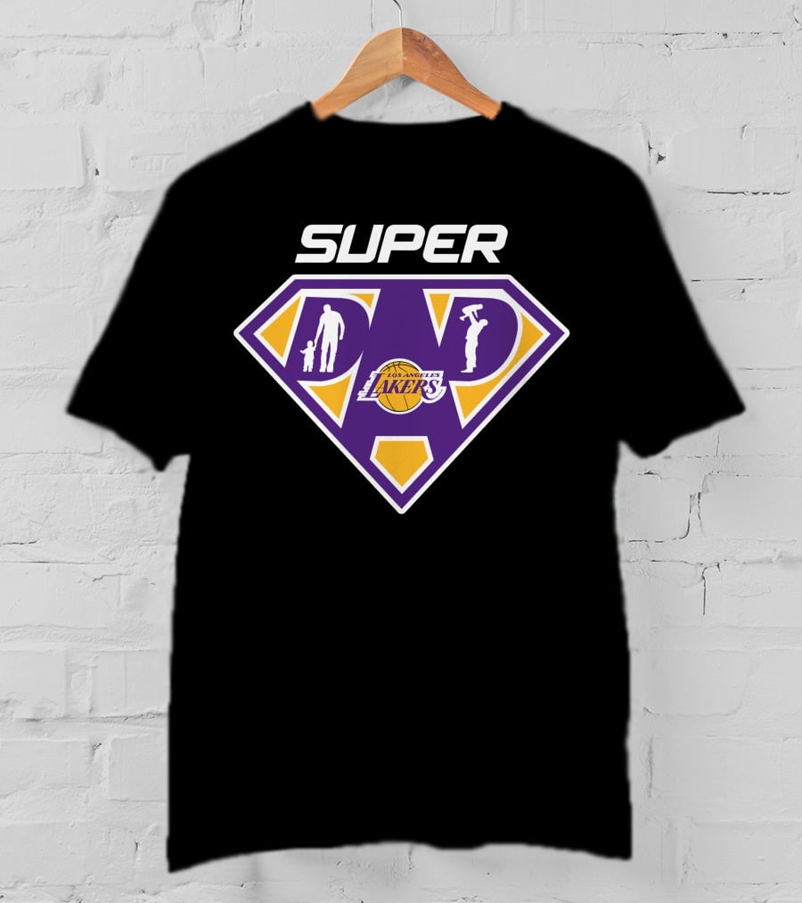 Super Los Angeles Lakers Dad T-Shirt