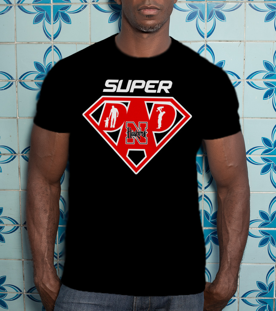 Super Nebraska Cornhuskers Dad Husker N T-Shirt